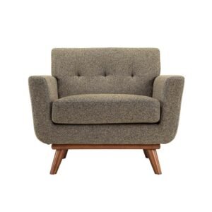 Claure Austin Lover Round Chair White Wooden